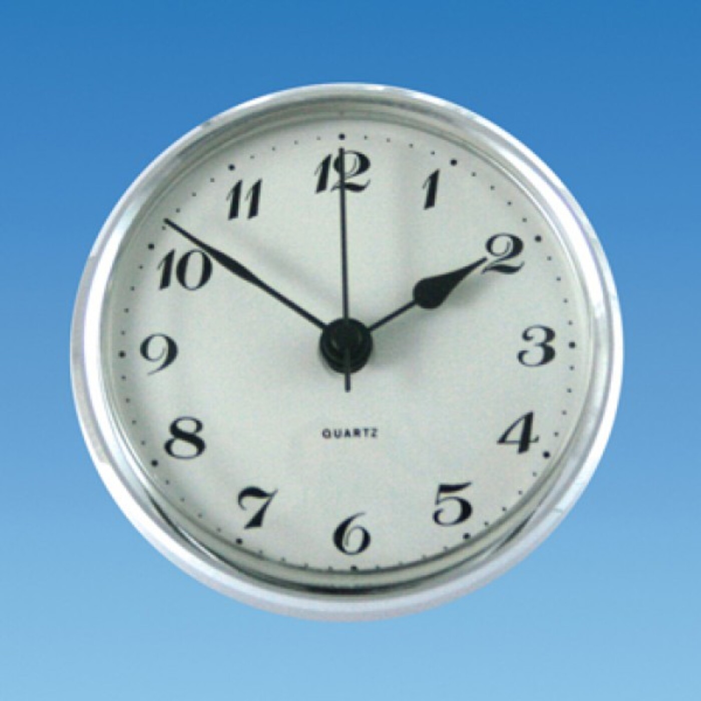 Caravan Clock Chrome Bezel
