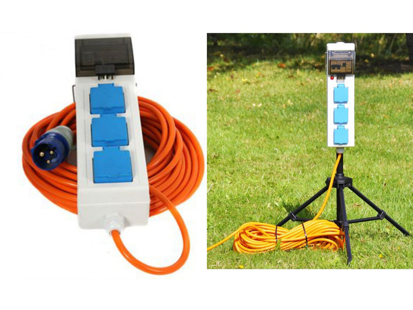 electrical hookup for tents