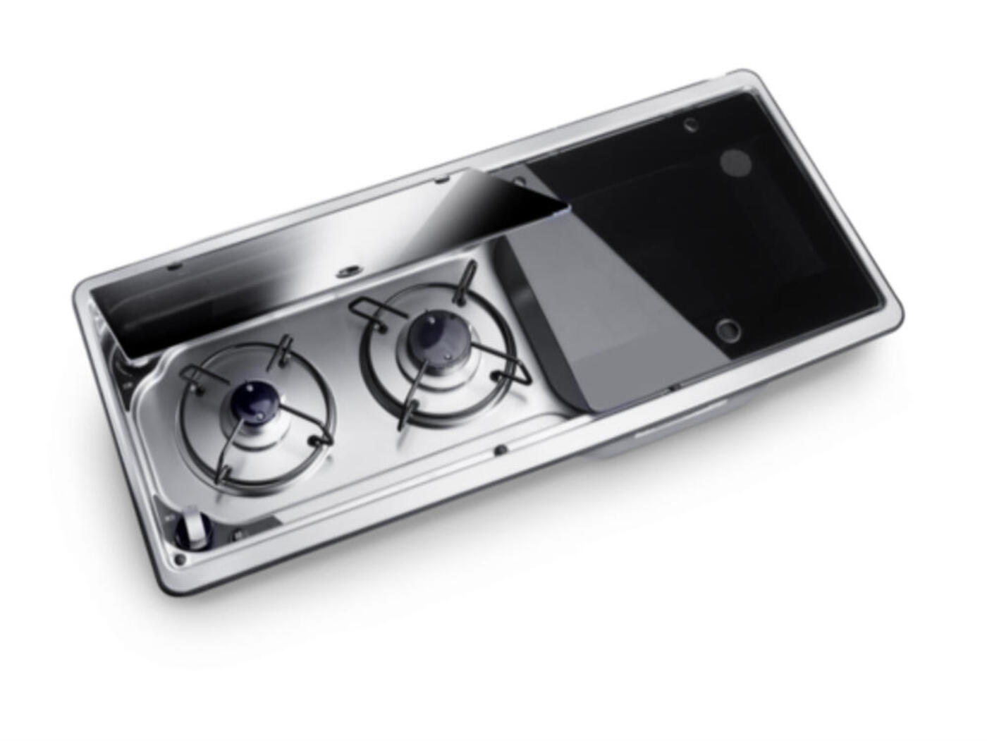 Dometic Smev MO 9722 2 Burner Hob & Sink Sink on Right