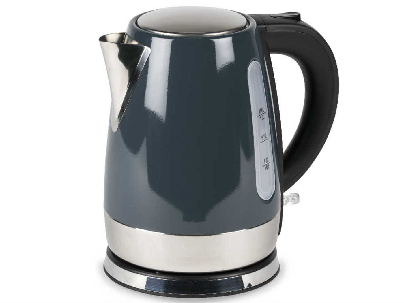 Kampa Storm Stainless Steel Metallic Grey Electric Kettle 1 Litre